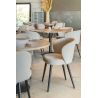 Coque pour chaise ANGÈLE (sans structure) d'intérieur - Bois, tissu 100% PES greige