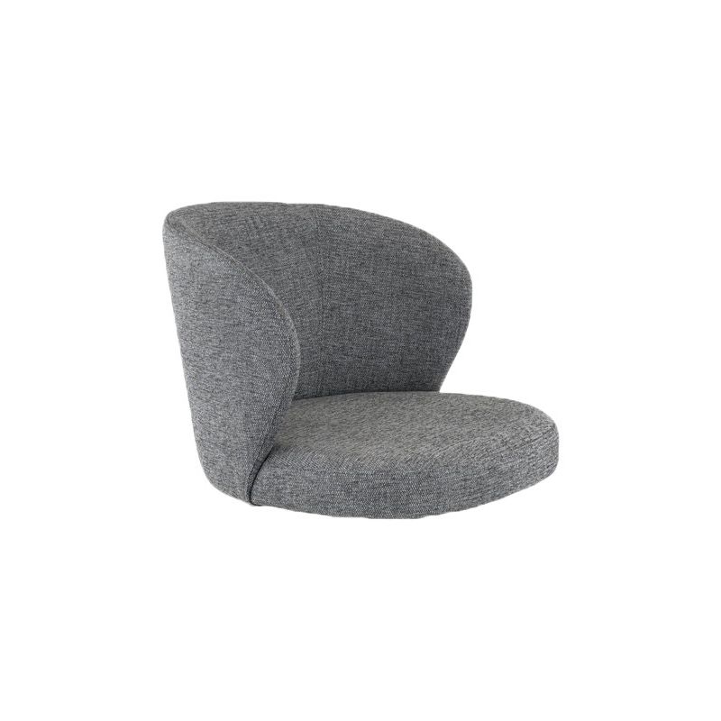 Coque pour chaise ANGÈLE (sans structure) d'intérieur - Bois, tissu 100% PES gris fonce