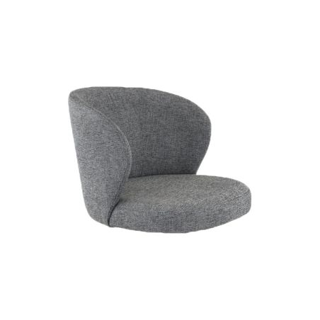 Coque pour chaise ANGÈLE (sans structure) d'intérieur - Bois, tissu 100% PES gris fonce