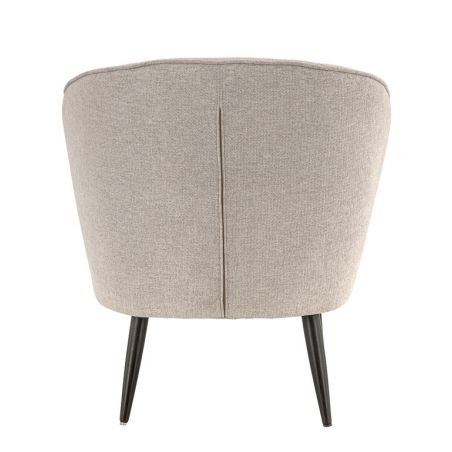 Coque pour chaise EUGÉNIE (sans structure) d'intérieur - Bois, tissu 100% PES greige