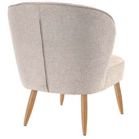 Coque pour chaise EUGÉNIE (sans structure) d'intérieur - Bois, tissu 100% PES greige
