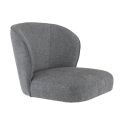 Coque pour chaise EUGÉNIE (sans structure) d'intérieur - Bois, tissu 100% PES gris fonce