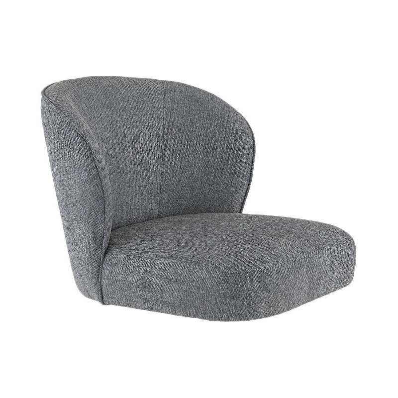 Coque pour chaise EUGÉNIE (sans structure) d'intérieur - Bois, tissu 100% PES gris fonce
