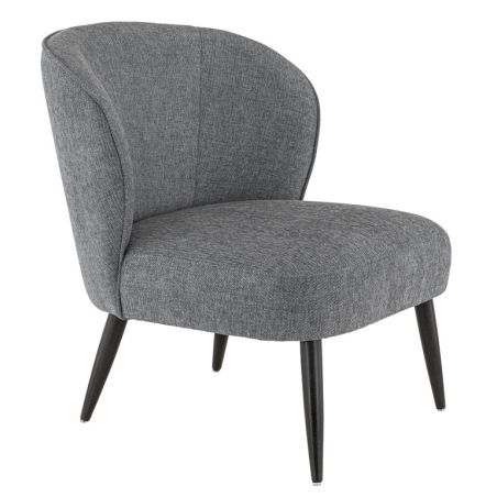 Coque pour chaise EUGÉNIE (sans structure) d'intérieur - Bois, tissu 100% PES gris fonce