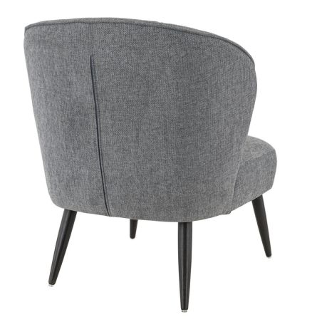 Coque pour chaise EUGÉNIE (sans structure) d'intérieur - Bois, tissu 100% PES gris fonce