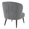 Coque pour chaise EUGÉNIE (sans structure) d'intérieur - Bois, tissu 100% PES gris fonce