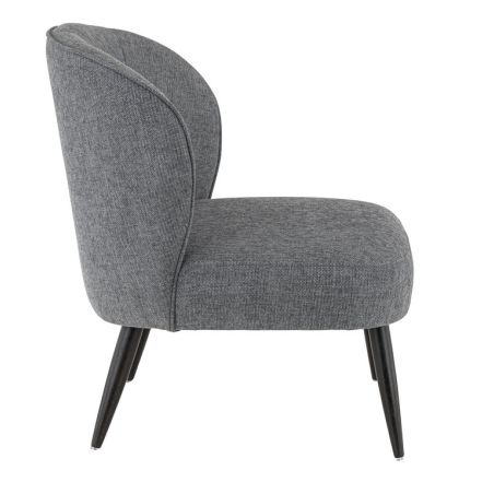 Coque pour chaise EUGÉNIE (sans structure) d'intérieur - Bois, tissu 100% PES gris fonce