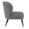 Coque pour chaise EUGÉNIE (sans structure) d'intérieur - Bois, tissu 100% PES gris fonce