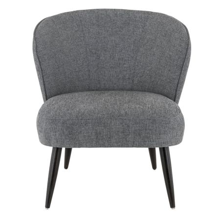 Coque pour chaise EUGÉNIE (sans structure) d'intérieur - Bois, tissu 100% PES gris fonce