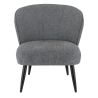 Coque pour chaise EUGÉNIE (sans structure) d'intérieur - Bois, tissu 100% PES gris fonce