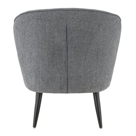 Coque pour chaise EUGÉNIE (sans structure) d'intérieur - Bois, tissu 100% PES gris fonce