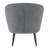 Coque pour chaise EUGÉNIE (sans structure) d'intérieur - Bois, tissu 100% PES gris fonce