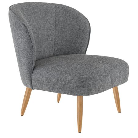 Coque pour chaise EUGÉNIE (sans structure) d'intérieur - Bois, tissu 100% PES gris fonce