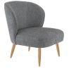 Coque pour chaise EUGÉNIE (sans structure) d'intérieur - Bois, tissu 100% PES gris fonce