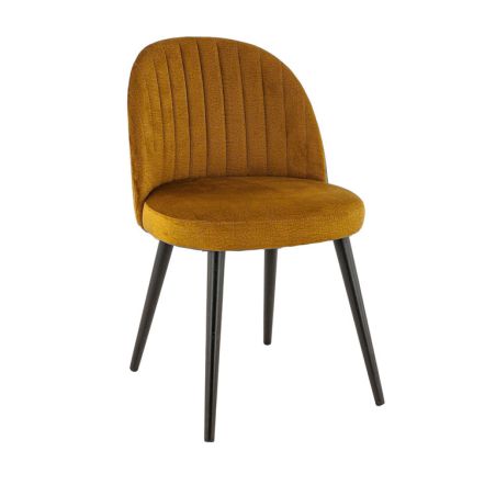 Coque pour chaise EMILE (sans structure) d'intérieur - Bois, tissu 100% PES gold