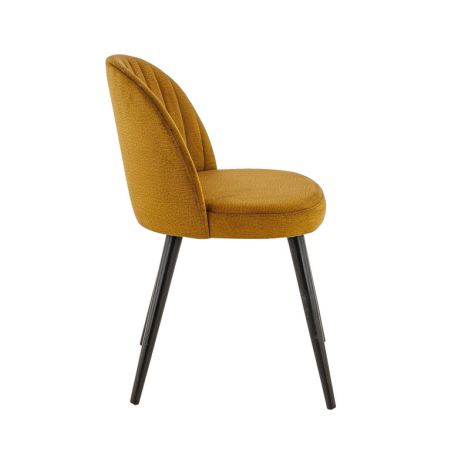 Coque pour chaise EMILE (sans structure) d'intérieur - Bois, tissu 100% PES gold