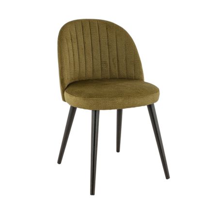 Coque pour chaise EMILE (sans structure) d'intérieur - Bois, tissu 100% PES olive