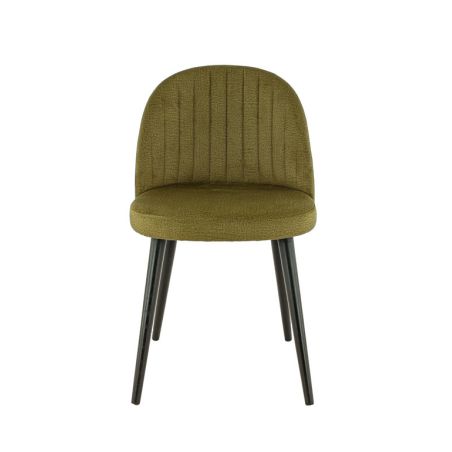 Coque pour chaise EMILE (sans structure) d'intérieur - Bois, tissu 100% PES olive