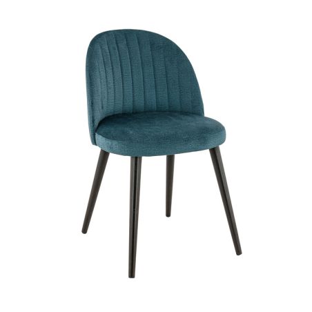 Coque pour chaise EMILE (sans structure) d'intérieur - Bois, tissu 100% PES petrol