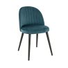 Coque pour chaise EMILE (sans structure) d'intérieur - Bois, tissu 100% PES petrol