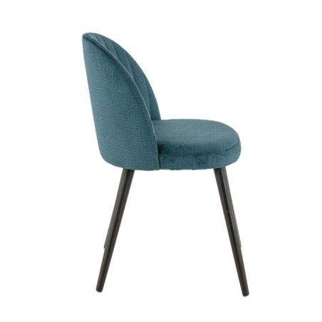 Coque pour chaise EMILE (sans structure) d'intérieur - Bois, tissu 100% PES petrol