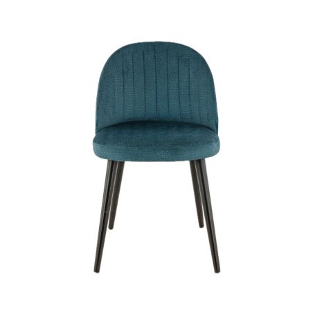 Coque pour chaise EMILE (sans structure) d'intérieur - Bois, tissu 100% PES petrol
