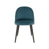 Coque pour chaise EMILE (sans structure) d'intérieur - Bois, tissu 100% PES petrol