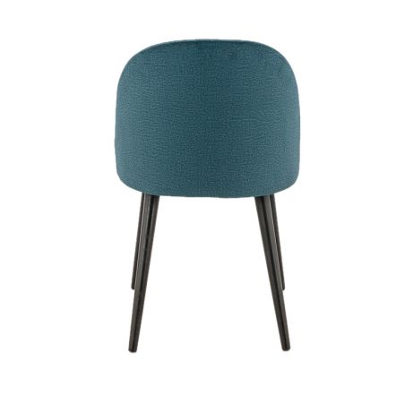 Coque pour chaise EMILE (sans structure) d'intérieur - Bois, tissu 100% PES petrol