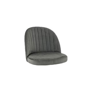 Coque pour chaise EMILE (sans structure) d'intérieur - Bois, tissu 100% PES anthracite