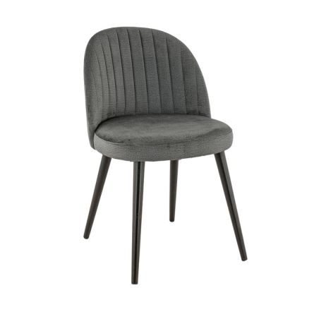 Coque pour chaise EMILE (sans structure) d'intérieur - Bois, tissu 100% PES anthracite