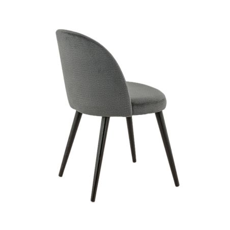 Coque pour chaise EMILE (sans structure) d'intérieur - Bois, tissu 100% PES anthracite