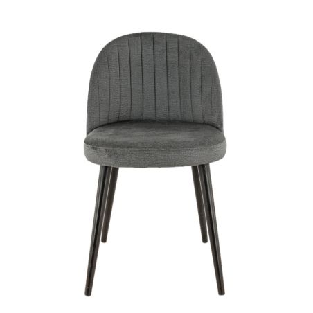 Coque pour chaise EMILE (sans structure) d'intérieur - Bois, tissu 100% PES anthracite