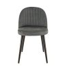 Coque pour chaise EMILE (sans structure) d'intérieur - Bois, tissu 100% PES anthracite