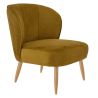 Coque pour chaise MATISSE (sans structure) d'intérieur - Bois, tissu 100% PES gold