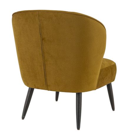Coque pour chaise MATISSE (sans structure) d'intérieur - Bois, tissu 100% PES gold
