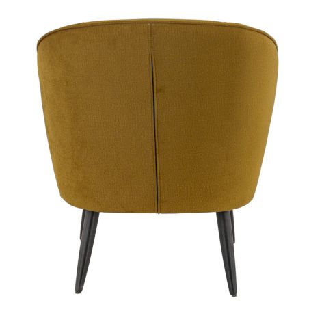 Coque pour chaise MATISSE (sans structure) d'intérieur - Bois, tissu 100% PES gold