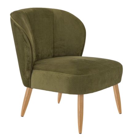 Coque pour chaise MATISSE (sans structure) d'intérieur - Bois, tissu 100% PES olive