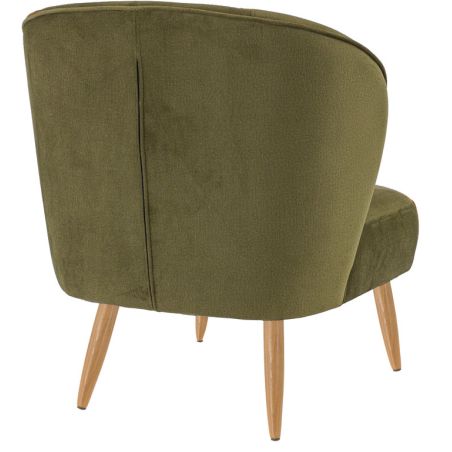 Coque pour chaise MATISSE (sans structure) d'intérieur - Bois, tissu 100% PES olive