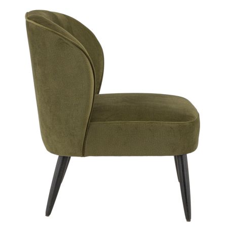 Coque pour chaise MATISSE (sans structure) d'intérieur - Bois, tissu 100% PES olive