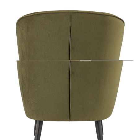 Coque pour chaise MATISSE (sans structure) d'intérieur - Bois, tissu 100% PES olive