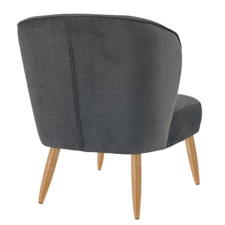 Coque pour chaise MATISSE (sans structure) d'intérieur - Bois, tissu 100% PES anthracite