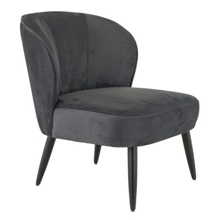 Coque pour chaise MATISSE (sans structure) d'intérieur - Bois, tissu 100% PES anthracite