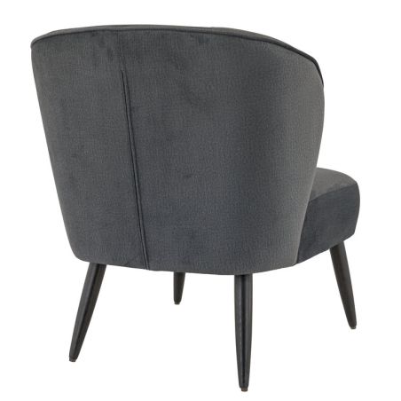 Coque pour chaise MATISSE (sans structure) d'intérieur - Bois, tissu 100% PES anthracite