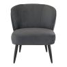 Coque pour chaise MATISSE (sans structure) d'intérieur - Bois, tissu 100% PES anthracite