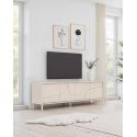 Meuble TV 205 cm OLIVER avec 4 portes coloris cachemire