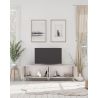 Meuble TV 205 cm OLIVER avec 4 portes coloris cachemire