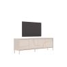 Meuble TV 205 cm OLIVER avec 4 portes coloris cachemire