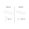 Meuble TV 205 cm OLIVER avec 4 portes coloris cachemire