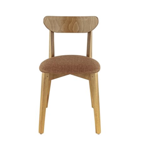 Coussin d'assise pour chaise KATE (sans structure) d'intérieur - Bois, tissu 100% PES rouille
