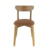 Coussin d'assise pour chaise KATE (sans structure) d'intérieur - Bois, tissu 100% PES rouille